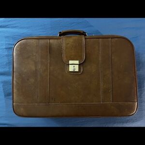 Classic Brown Leather Briefcase